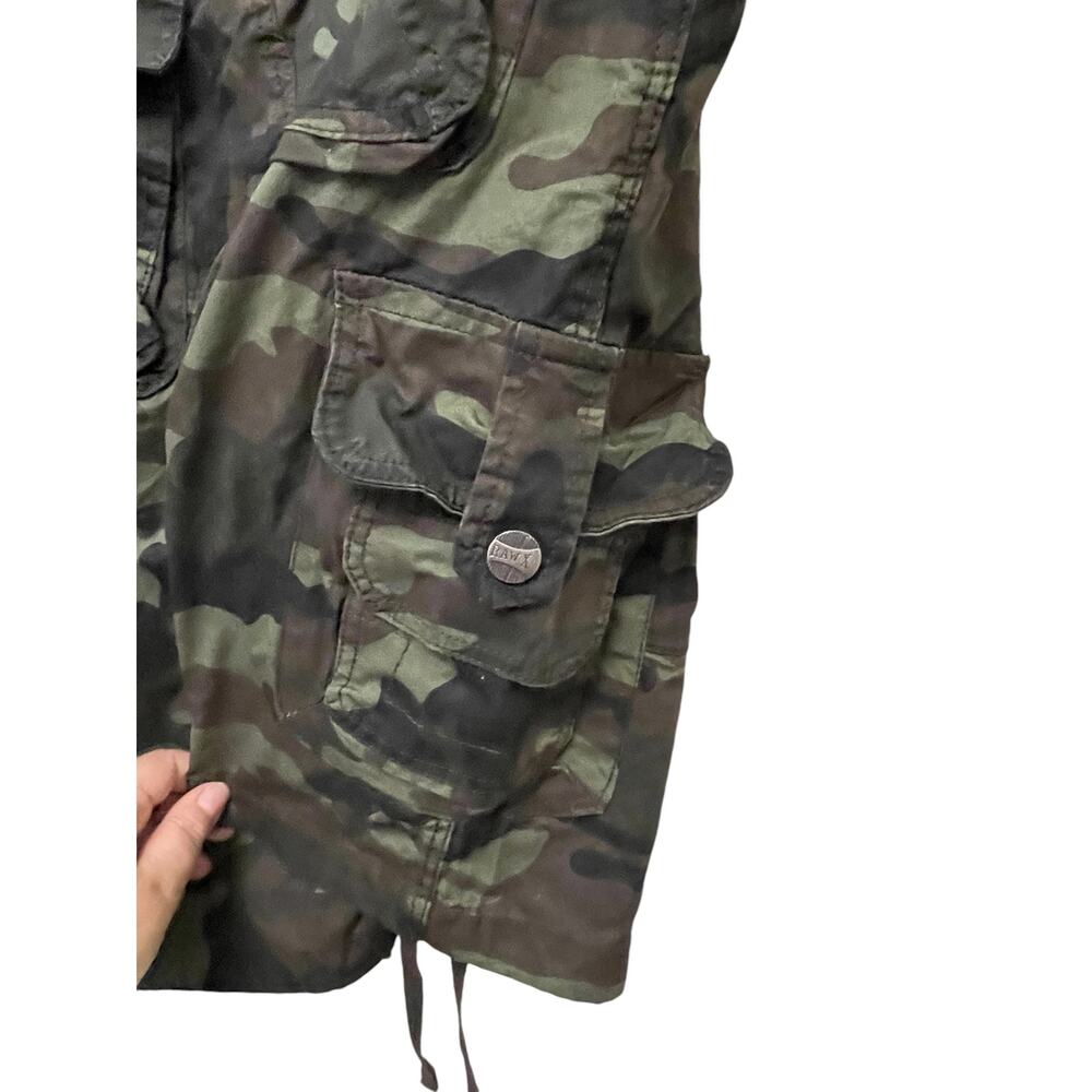 Men's Cargo Shorts Khaki Olive Camo RAW X Waist size 30 New - Picture 3 of 5